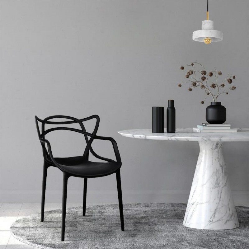 MOOSEE lampa wisząca ARCO - złota, marmur