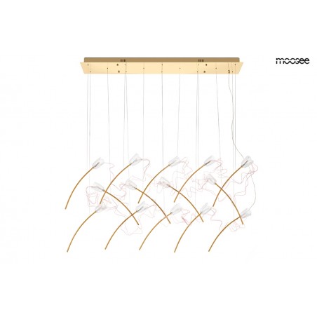 MOOSEE lampa wisząca TULIPPE 14 LINE  złota