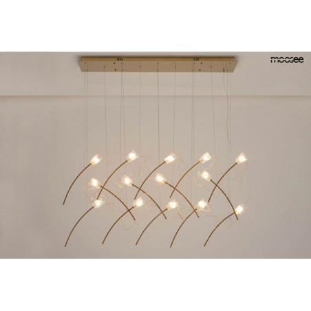 MOOSEE lampa wisząca TULIPPE 14 LINE  złota
