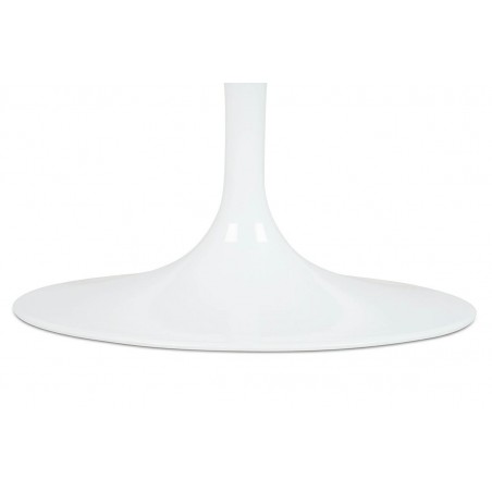 Stół TULIP ELLIPSE MARBLE CARRARA biały - blat owalny marmurowy, metal