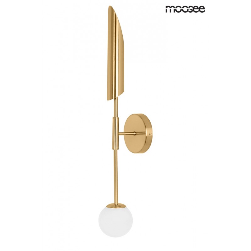 MOOSEE lampa ścienna LUCCA złota