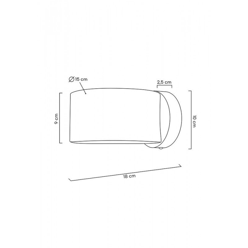 MOOSEE lampa ścienna ARRO złota