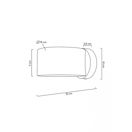 MOOSEE lampa ścienna ARRO złota