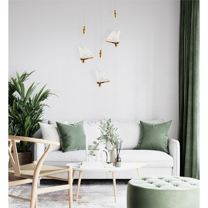 MOOSEE lampa wisząca BUTTERFLY M złota