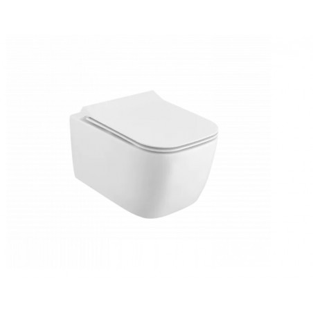 Excellent Miska Wisząca WC Doto Pure S 49,5x34,5 biała, z deską w/o, bezrantowa