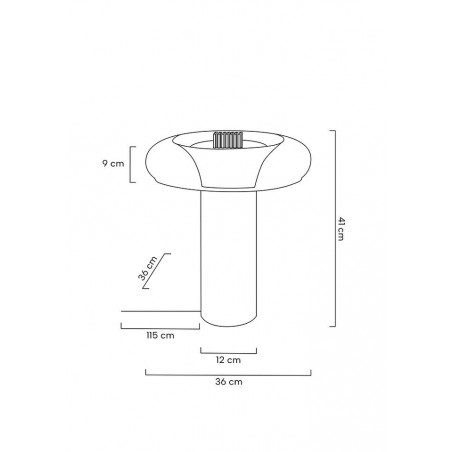 MOOSEE lampa stołowa ICAR złota