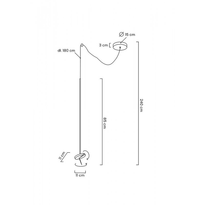 MOOSEE lampa wisząca BOBBIE czarna