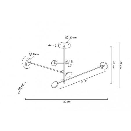 MOOSEE lampa wisząca BOBBIE 3 czarna