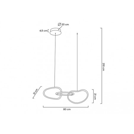 MOOSEE lampa wisząca JAZZ 3 złota