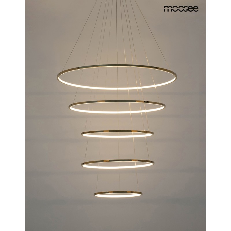 MOOSEE lampa wisząca RING SLIM L złota