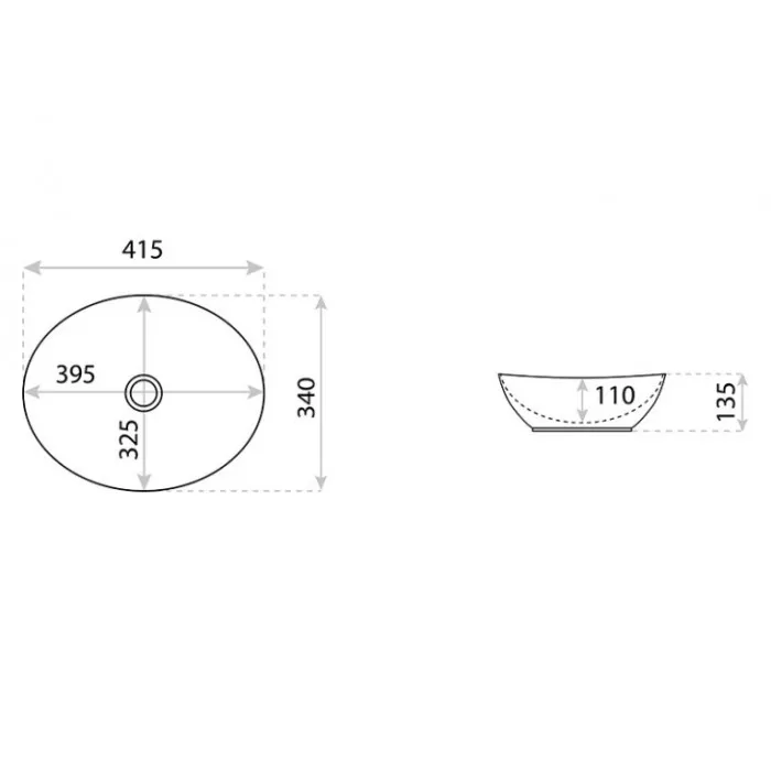 Lavita Fresa Gold Line umywalka nablatowa...