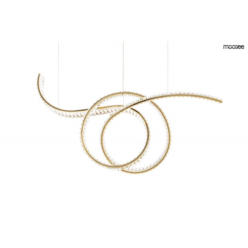 MOOSEE lampa wisząca WAVE 120 złota