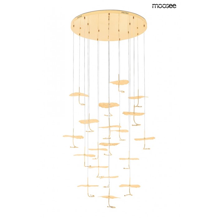 MOOSEE lampa wisząca LEAFS DISC złota