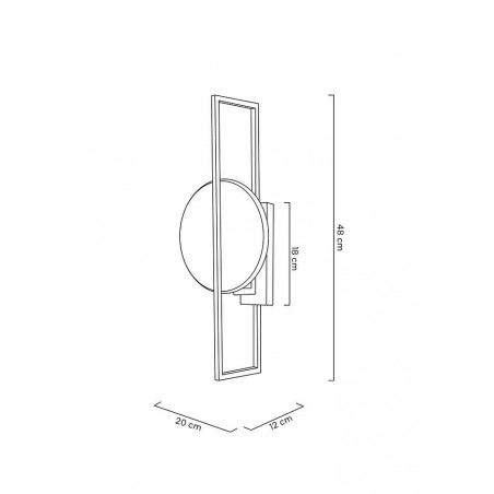 MOOSEE lampa ścienna TROYA złota