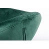 Podnóżek EGG SZEROKI VELVET ciemny zielony.18 - welur, podstawa stal