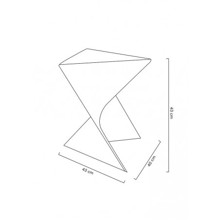 Stolik ZIK transparentny