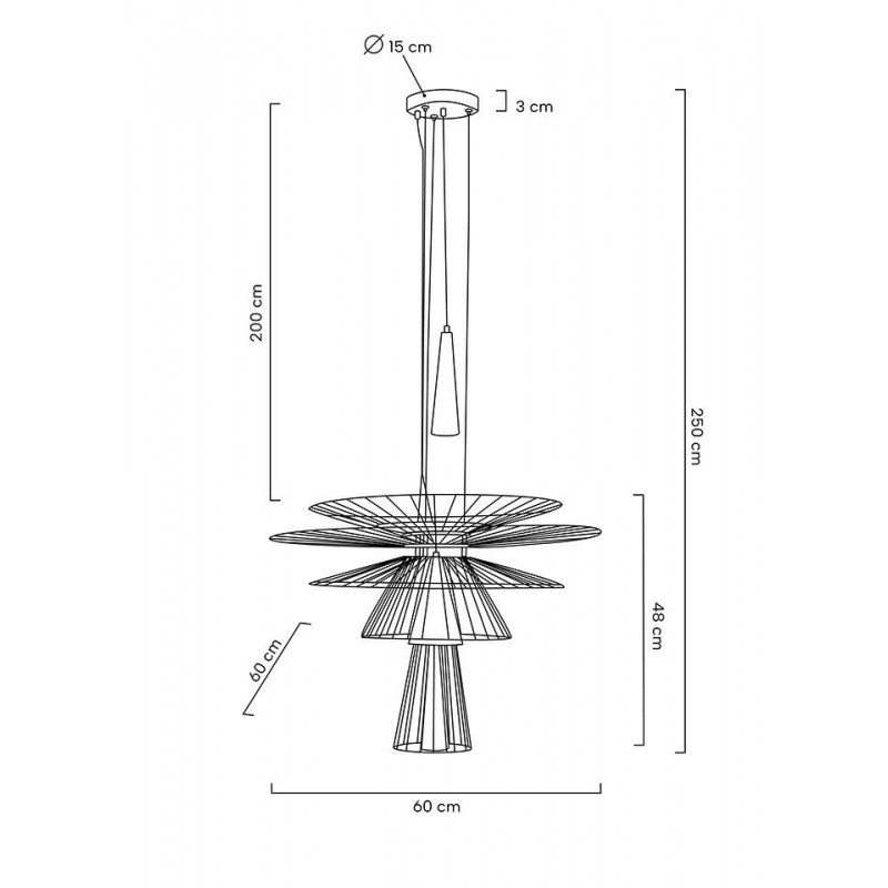 MOOSEE lampa wisząca SESTO czarna