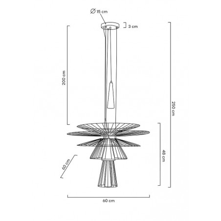 MOOSEE lampa wisząca SESTO czarna