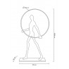 Lampa podłogowa HUMAN ROUND  włókno szklane