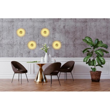 MOOSEE lampa ścienna ONDA złota