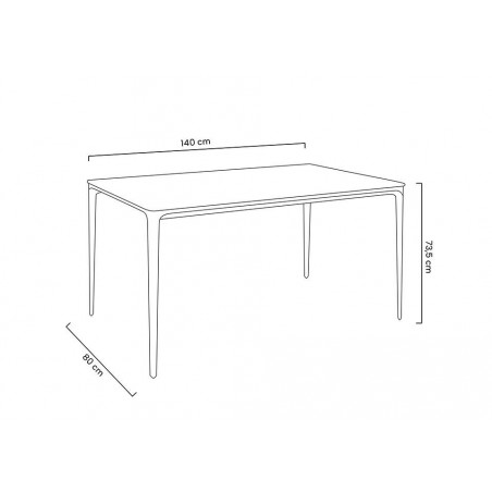 Stół SLIM 140 biały