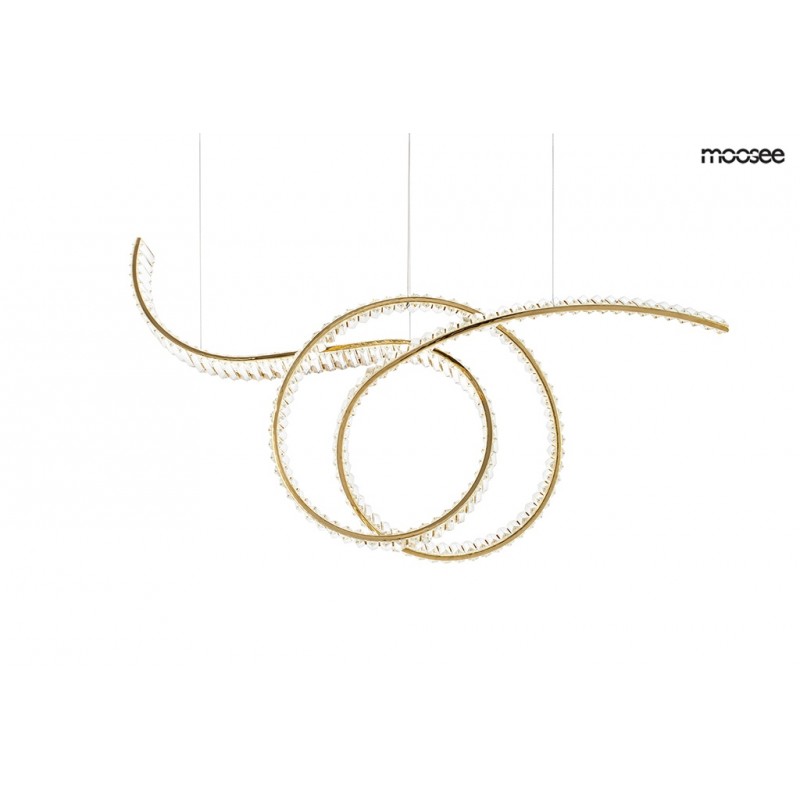 MOOSEE lampa wisząca WAVE 120 złota
