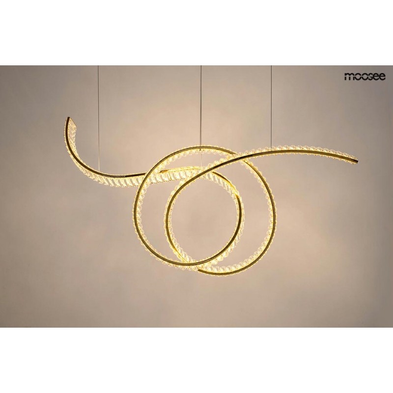 MOOSEE lampa wisząca WAVE 120 złota
