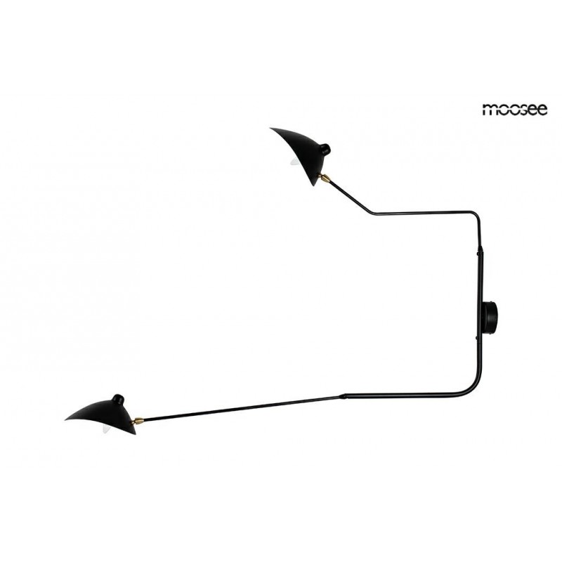 MOOSEE lampa ścienna RAVEN 2 - aluminium, stal węglowa