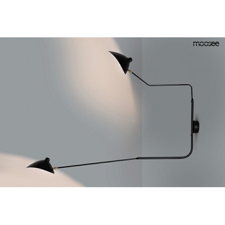MOOSEE lampa ścienna RAVEN 2 - aluminium, stal węglowa