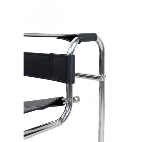 Fotel IVAN czarny - ekoskóra