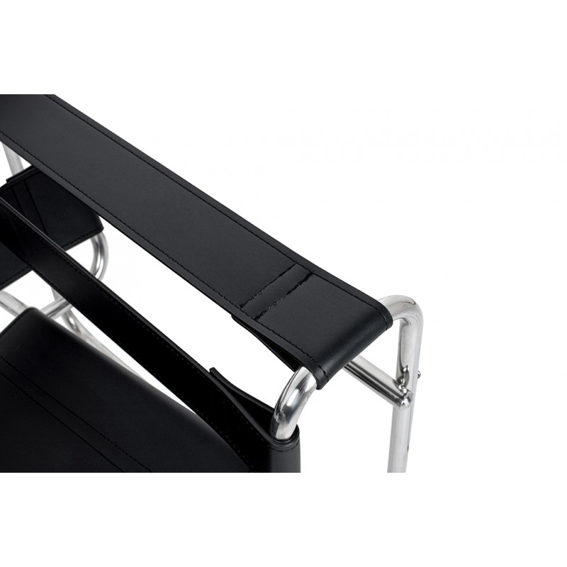 Fotel IVAN czarny - ekoskóra