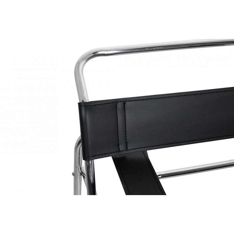 Fotel IVAN czarny - ekoskóra