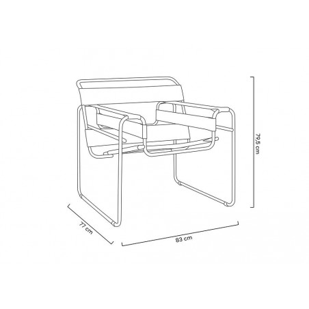 Fotel IVAN czarny - ekoskóra