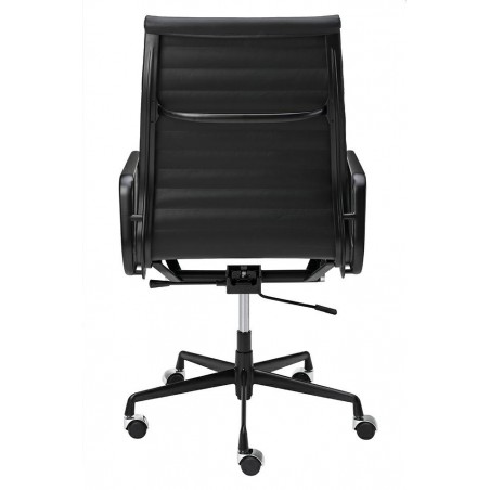 Fotel biurowy AERON PRESTIGE PLUS czarny - skóra naturalna, aluminium
