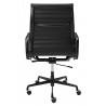 Fotel biurowy AERON PRESTIGE PLUS czarny - skóra naturalna, aluminium