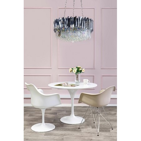 Lampa wisząca IMPERIAL SILVER 80 - stal, kryształ