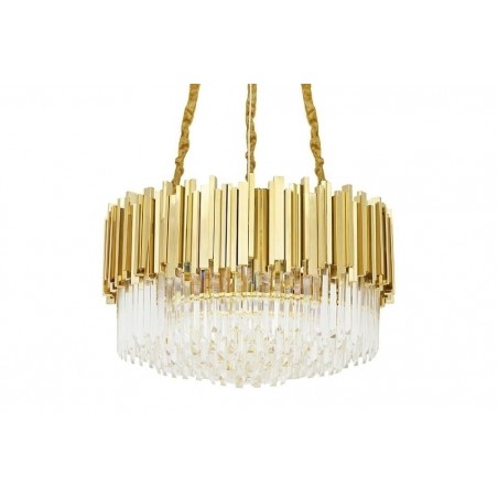 Lampa wisząca IMPERIAL GOLD 60 - stal, kryształ