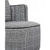 Fotel obrotowy TONDO biało-czarny
