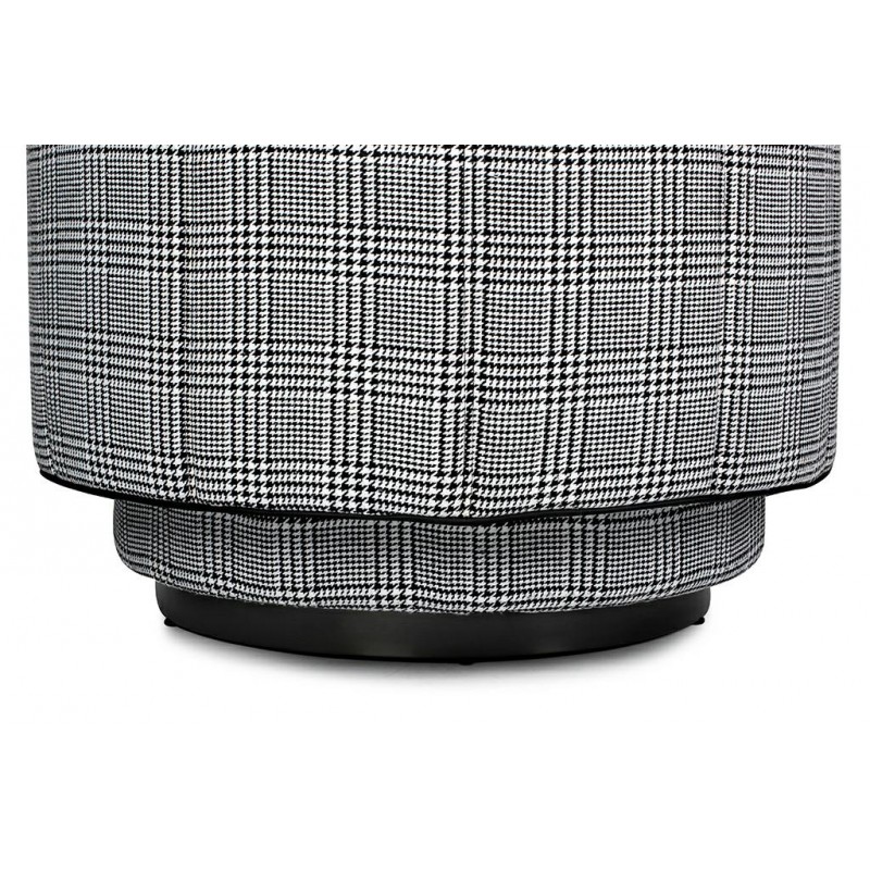 Fotel obrotowy TONDO biało-czarny