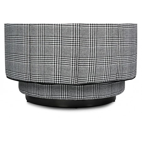 Fotel obrotowy TONDO biało-czarny