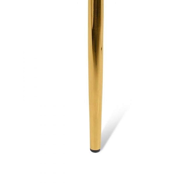 Krzesło TRESSE beżowe - welur, podstawa złota