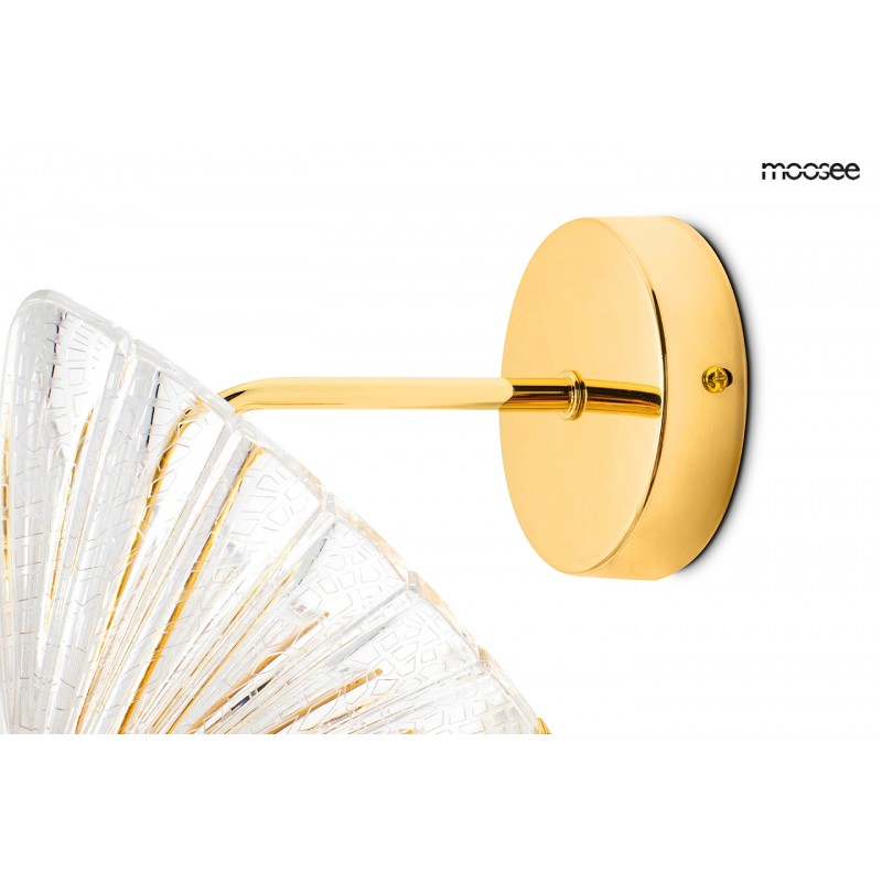 MOOSEE lampa ścienna BUTTERFLY M złota
