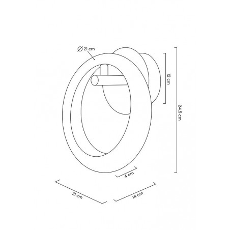 MOOSEE lampa ścienna HELIOS złota