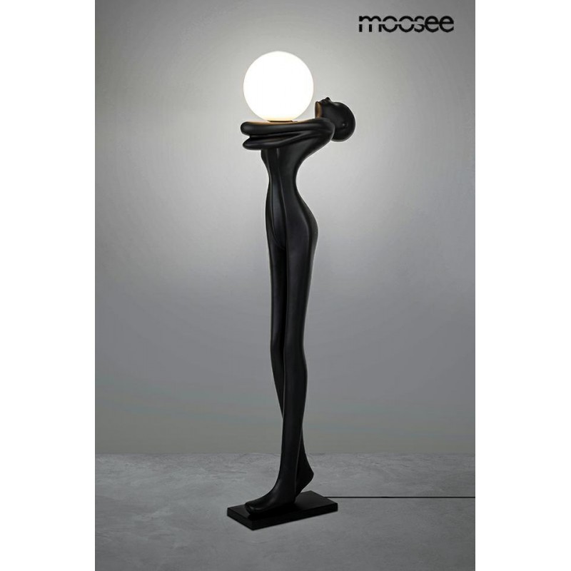 MOOSEE lampa podłogowa HUMAN MOON - włókno szklane, szkło