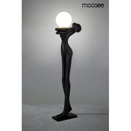 MOOSEE lampa podłogowa HUMAN MOON - włókno szklane, szkło