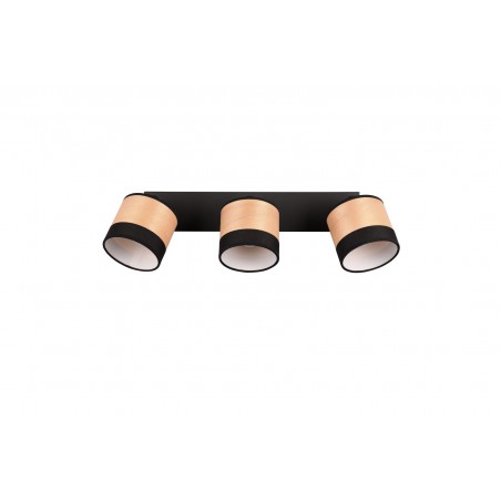 RL Reflektor sufitowy BOLZANO R81663032 czarny, drewno jasne i ciemne