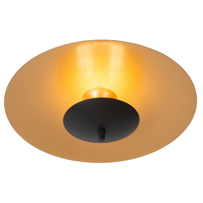 Lucide Lampa natynkowa LED VULCAN 30161/09/30 czarny, złoty i odcienie złota