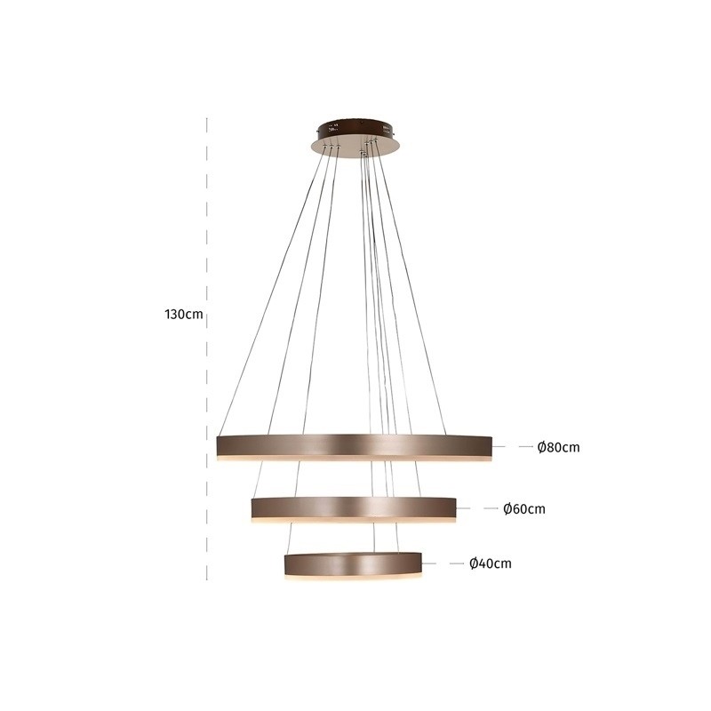 RICHMOND lampa wisząca JENNA GOLD złota