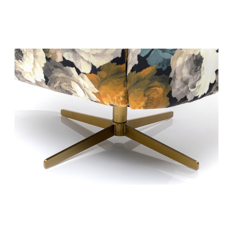 KARE fotel obrotowy PEONY FLOWER