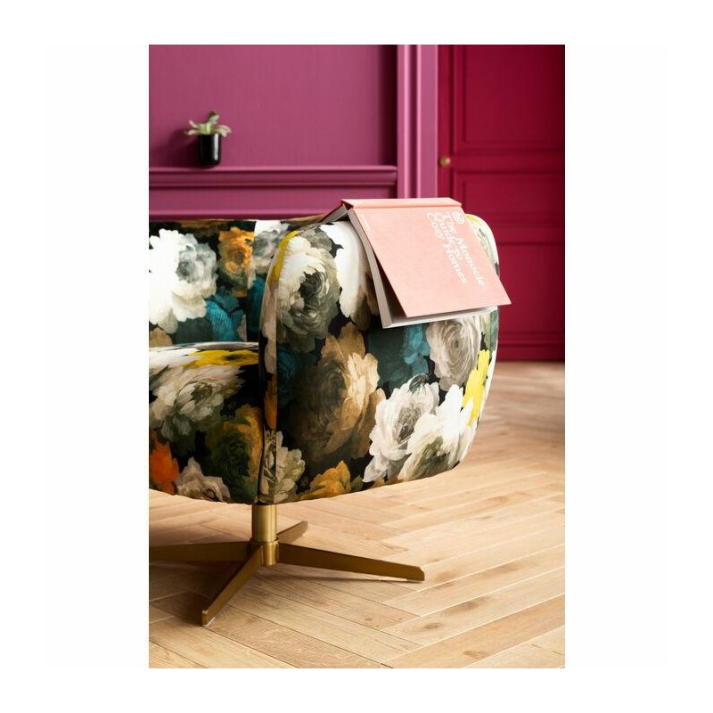 KARE fotel obrotowy PEONY FLOWER